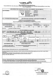 Круг нержавеющий AISI 316L Сертификат на круг нержавеющий AISI 316L